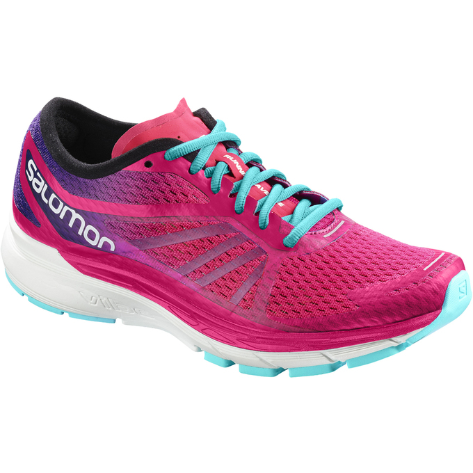 SALOMON UK SONIC RA PRO W - Womens Running Shoes Pink,DEWP16850